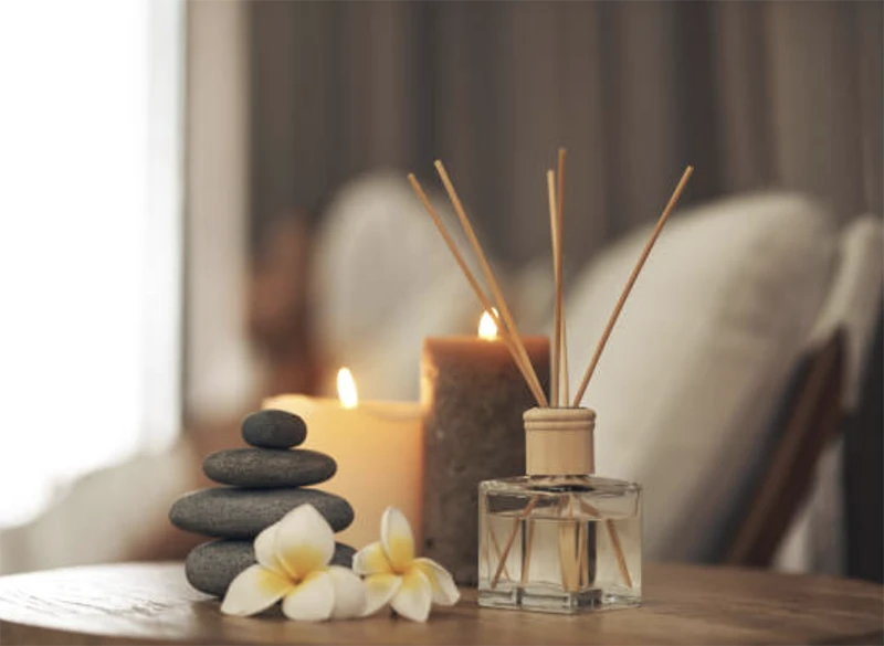 Candles and incense